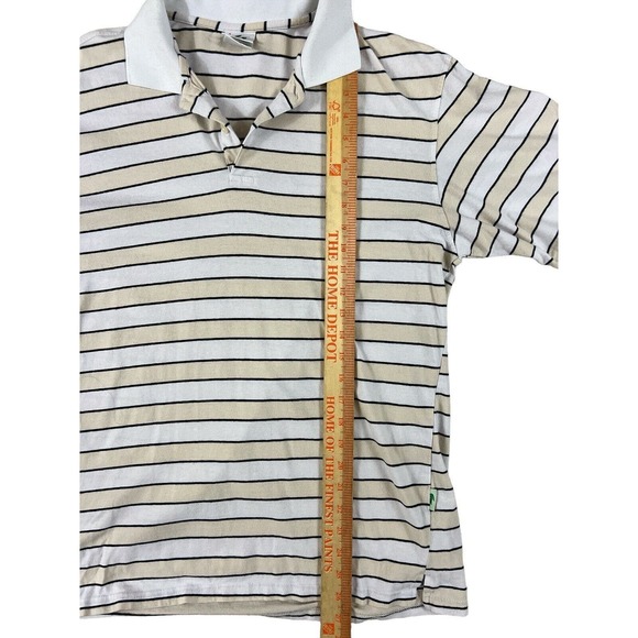 Lacoste‎ Men White Striped Short Sleeve Pullover Polo Sz 6 / XL - Picture 2 of 6